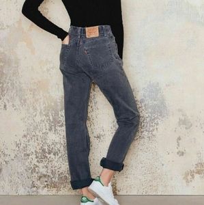 Levi's 501 Faded Gray Jeans High Waisted